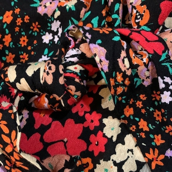 Free People Ava Reversible Floral Tie Micro Top             size XL - Picture 9 of 10